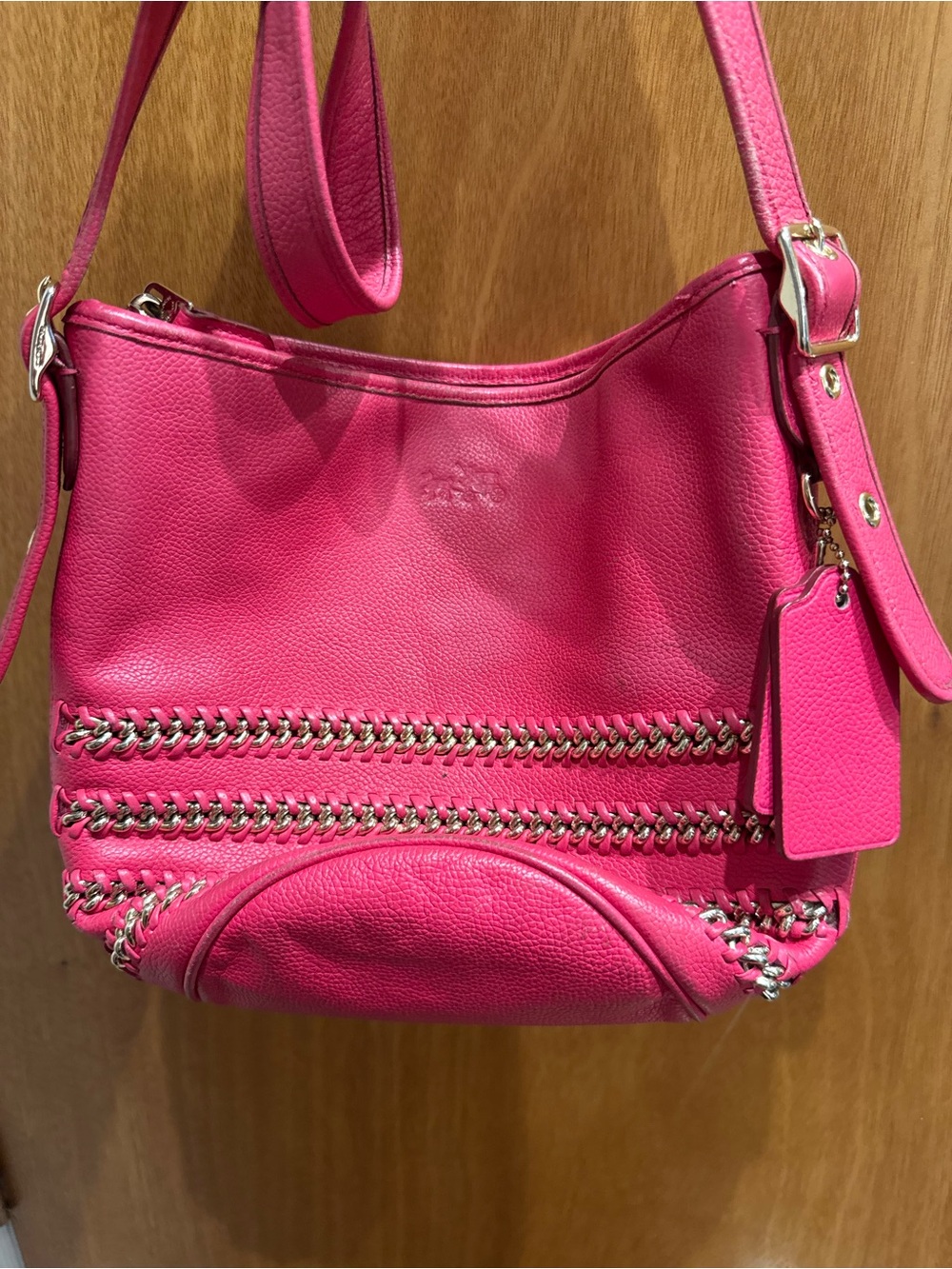 Coach Pink Ruby Whiplash Duffel Mini